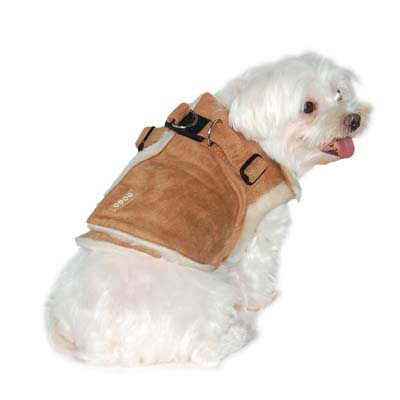 DOGO Winter Furry Harness Dog Vest
