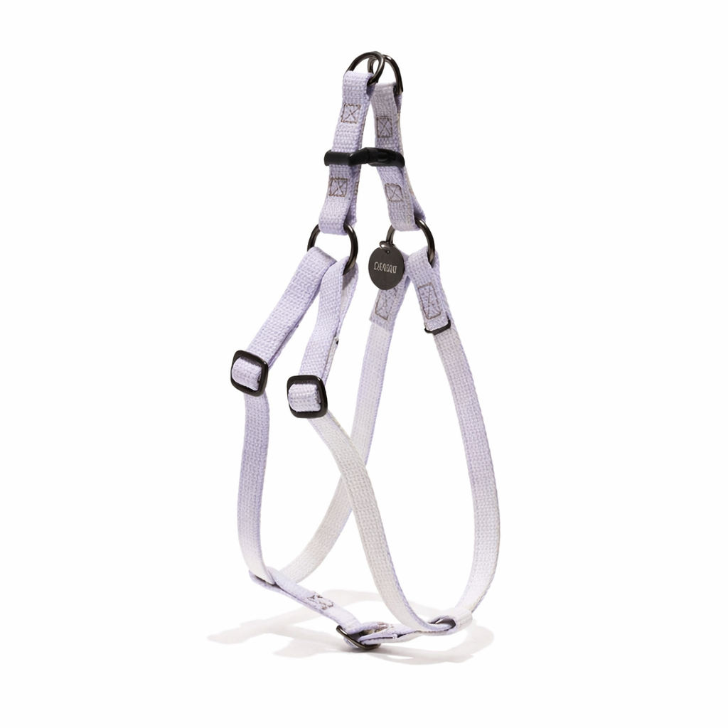 Found My Animal Wisteria Cotton Dog & Cat Harness – Matte Black Hardware, Adjustable, Durable & Stylish