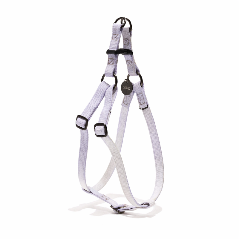 Found My Animal Wisteria Cotton Dog & Cat Harness – Matte Black Hardware, Adjustable, Durable & Stylish
