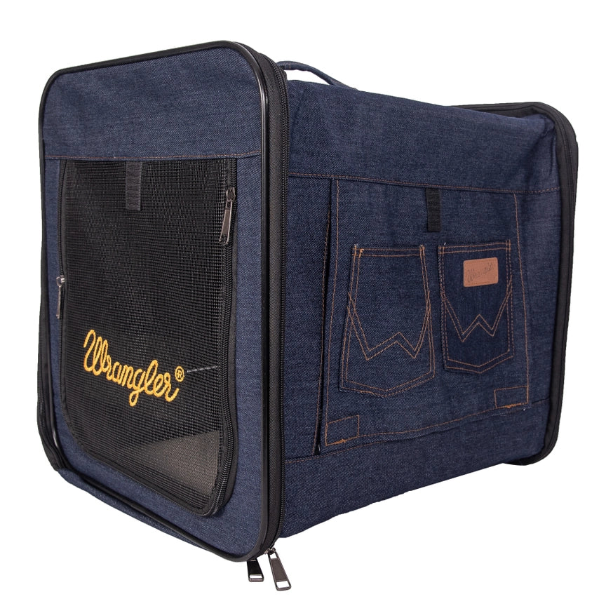 Wrangler Collapsible Crate Dark Blue