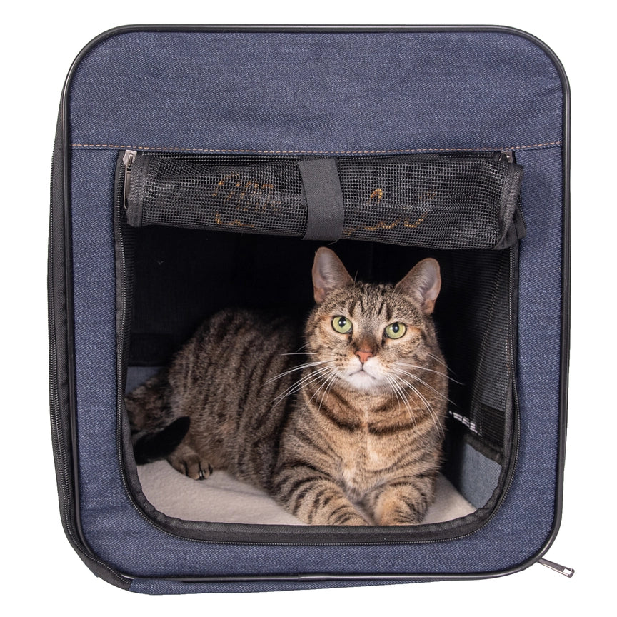 Wrangler Collapsible Crate Dark Blue