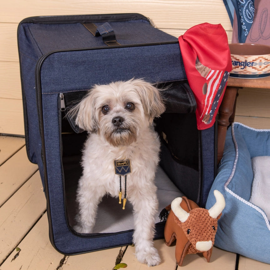 Wrangler Collapsible Crate Dark Blue