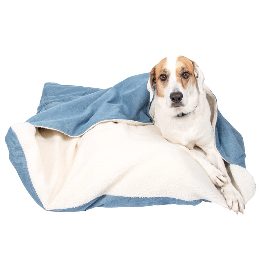 Wrangler® Denim Envelope Snuggle Bed Light Blue