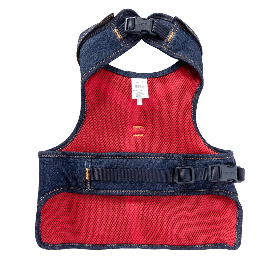 Wrangler Denim Vest Harness Dark Wash