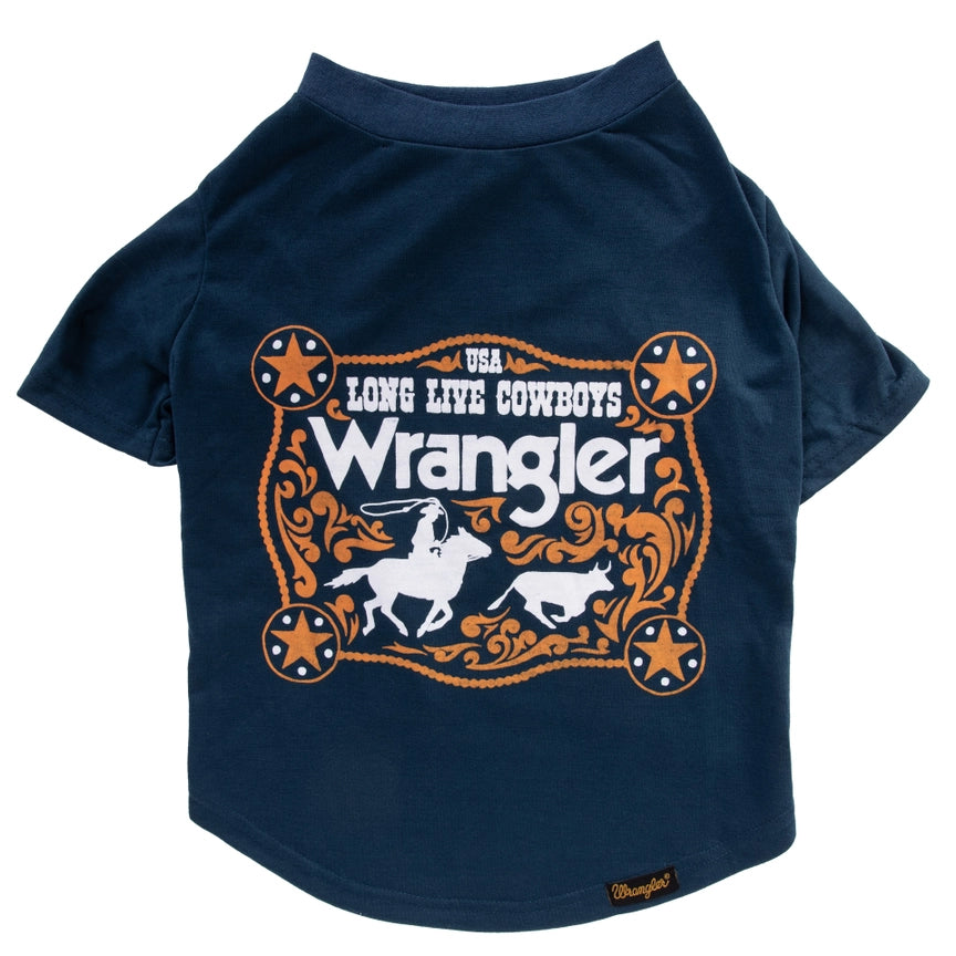 Wrangler Logo Graphic Tee Navy - Buckle