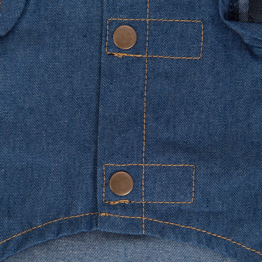 Wrangler® Pattern Yoke Denim Shirt – Medium Blue