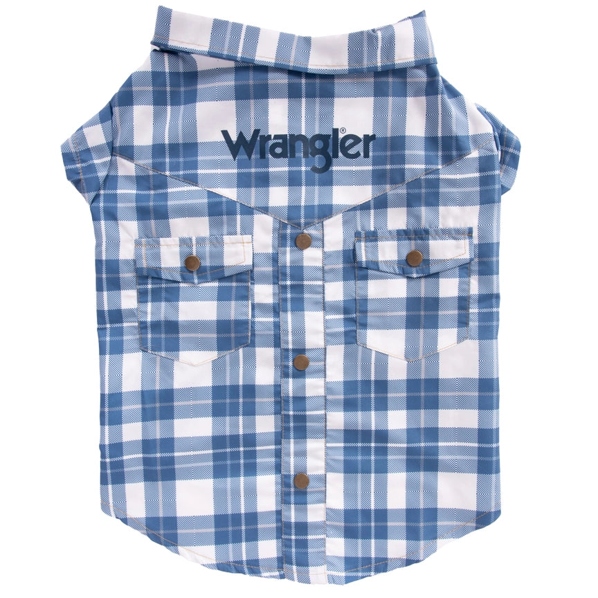 Wrangler® Plaid Snap Pocket Shirt – Blue Multi