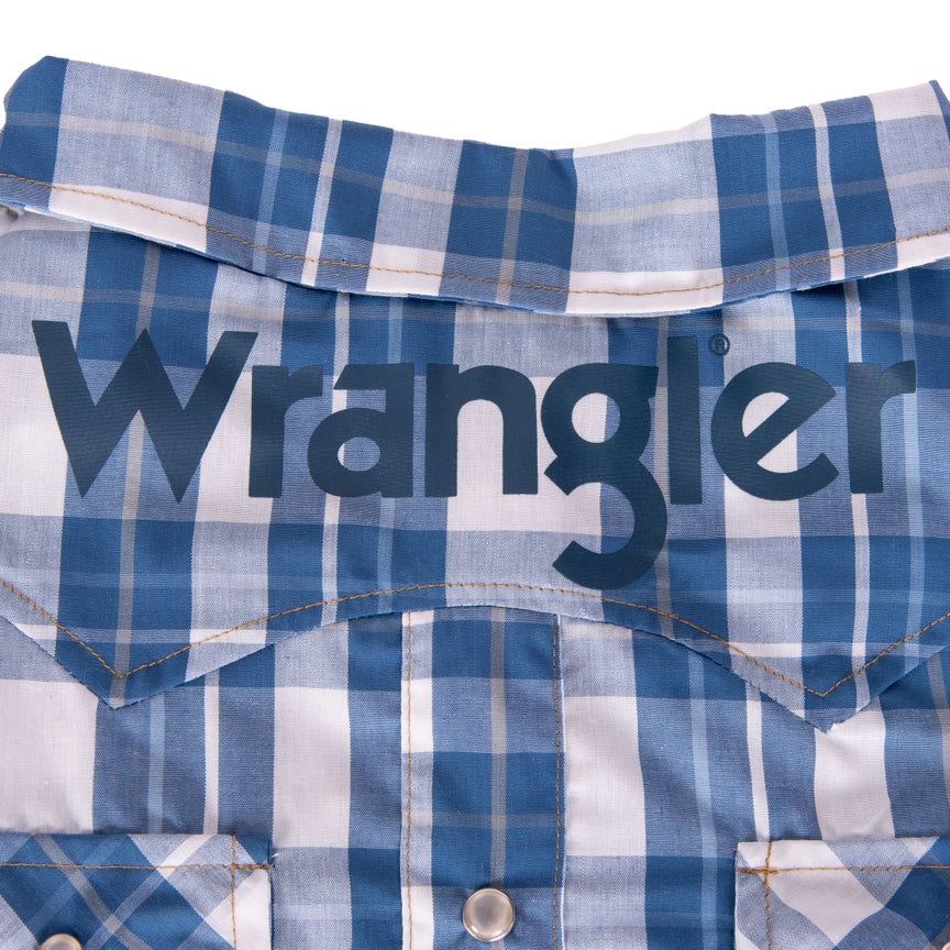 Wrangler® Plaid Snap Pocket Shirt – Blue Multi