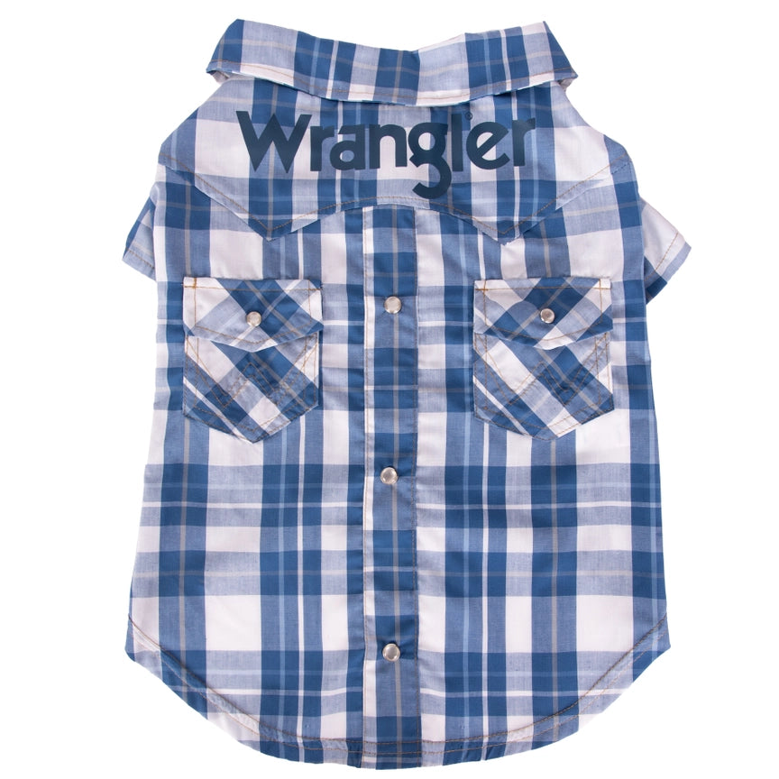 Wrangler® Plaid Snap Pocket Shirt – Blue Multi