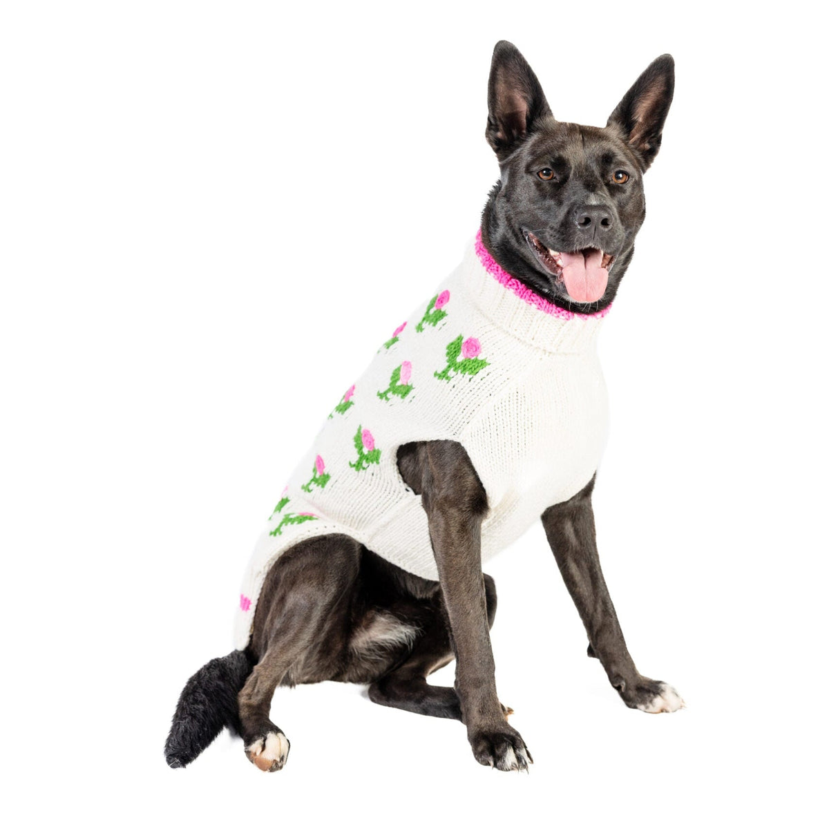 Chilly Dog Rose Bud Wool Dog Sweater
