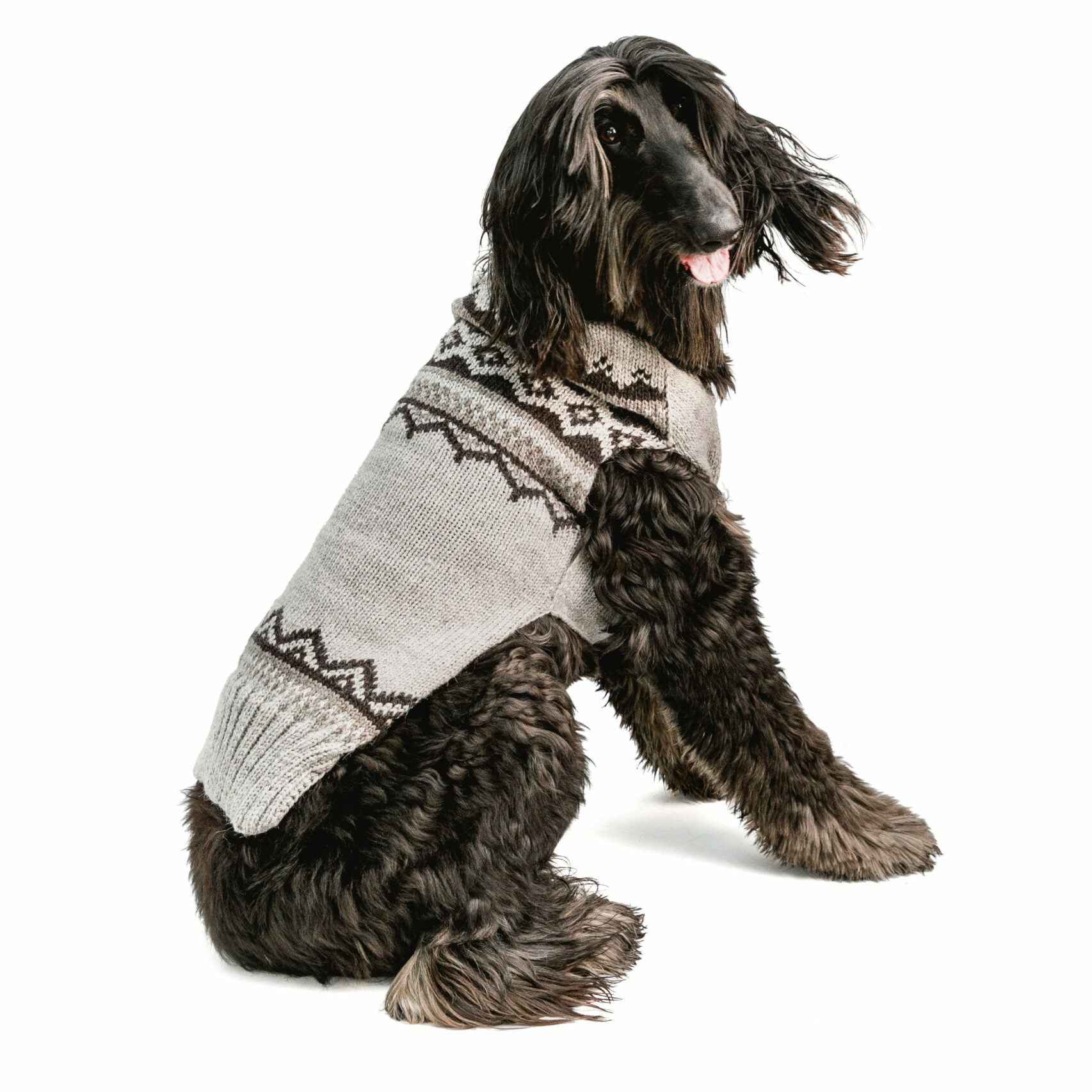Chilly Dog Smokey Wyatt Alpaca Wool Dog Sweater