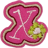 Curly Pink X - Patch