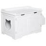 Cat Litter Box Nightstand End Table Enclosure