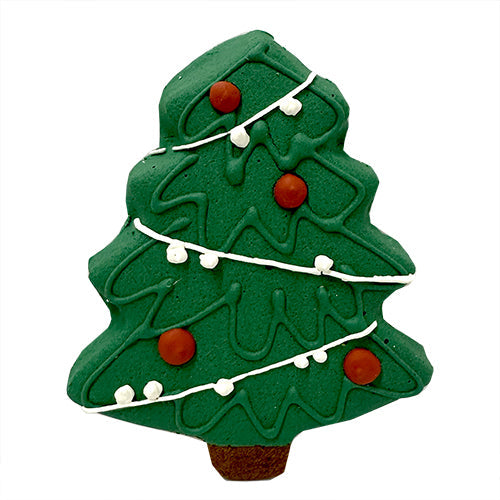 Bubba Rose Christmas Tree Dog Treat (Iced Dog Cookie)