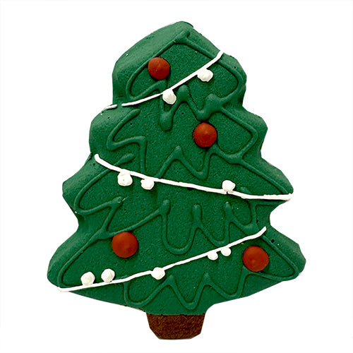 Bubba Rose Christmas Tree Dog Treat (Iced Dog Cookie)