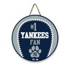 NEW YORK YANKEES BASEBALL SHAPE SIGN