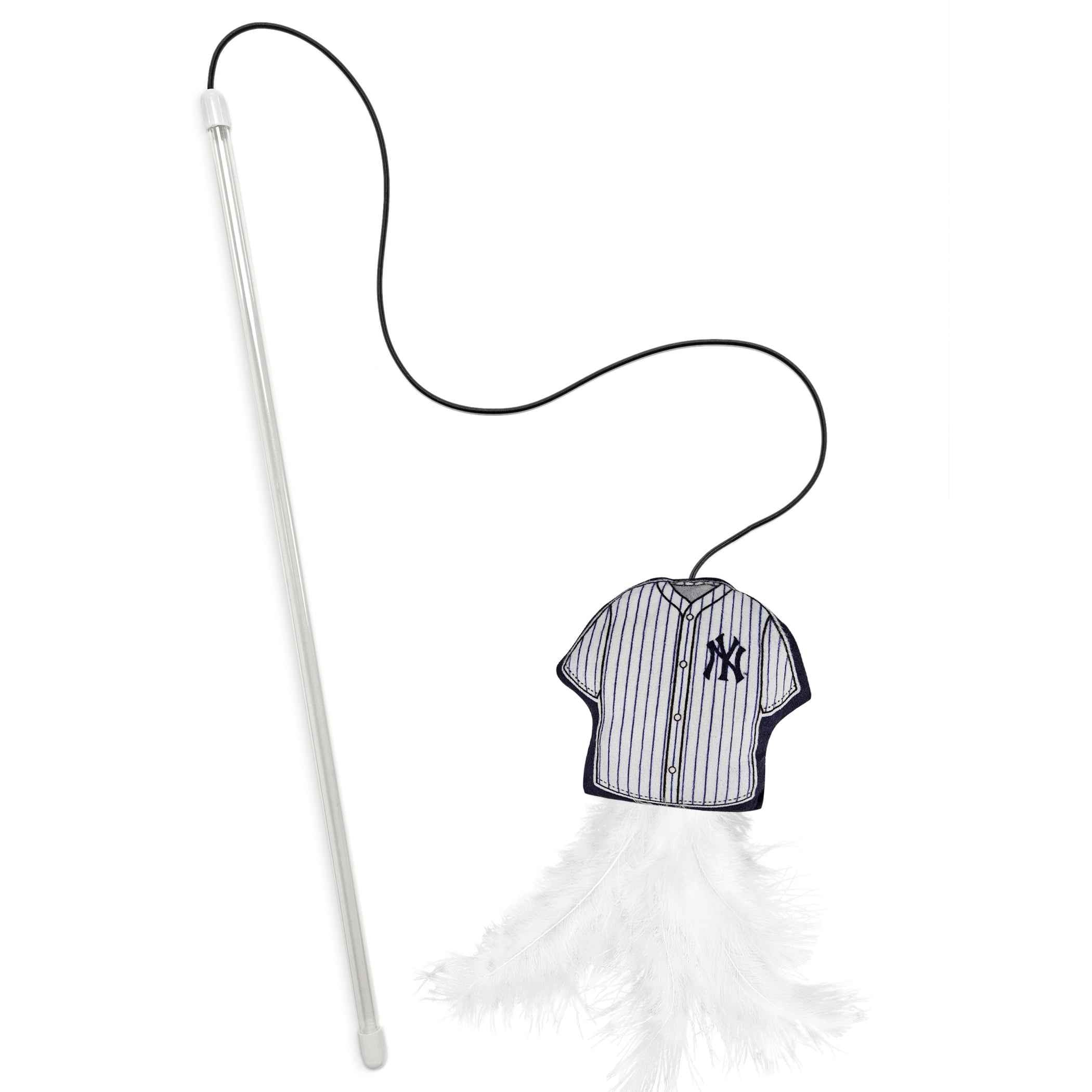 NEW YORK YANKEES TEAM JERSEY WAND WITH CAT NIP