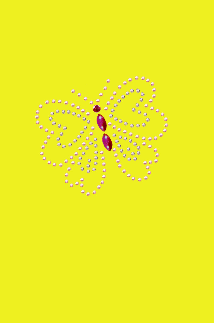 Pink Rhinestud Butterfly - Bandannas