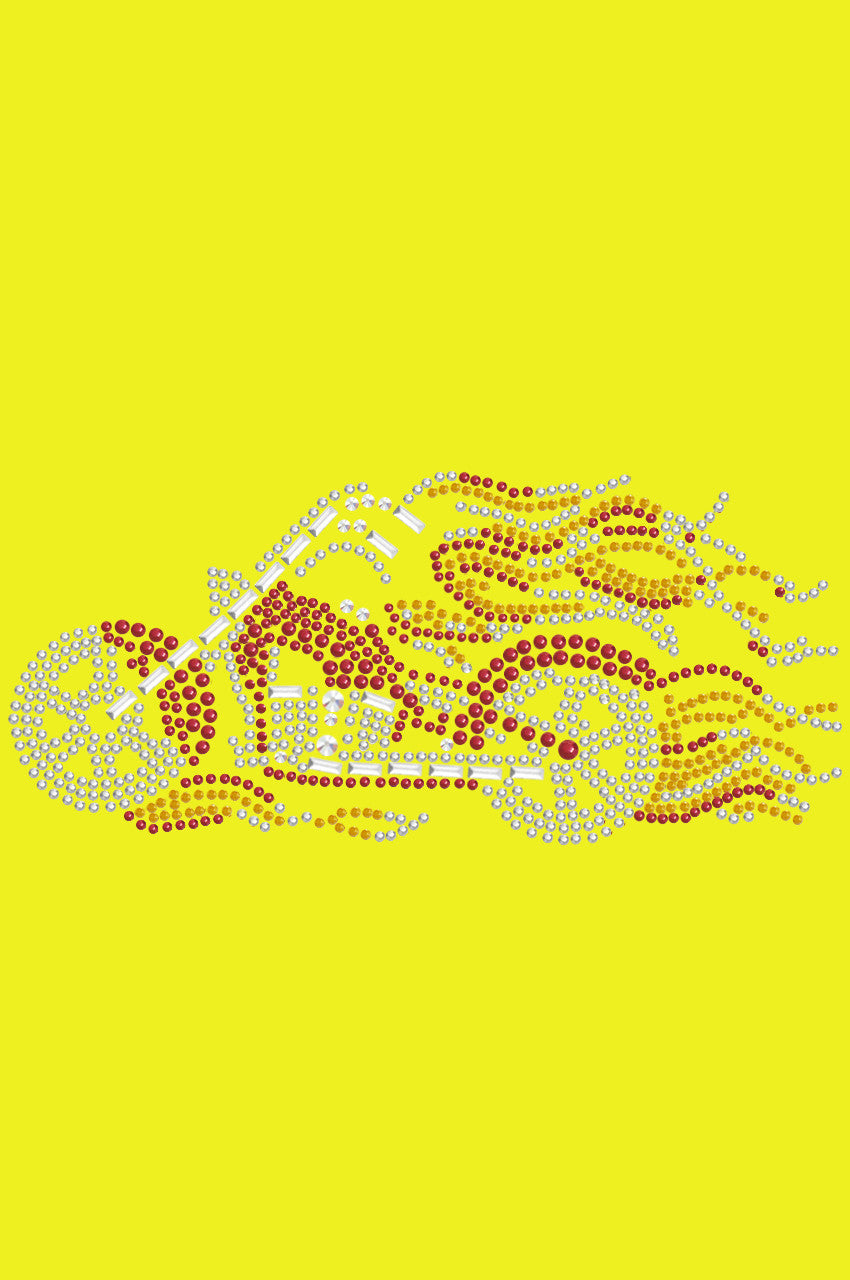 Motorcycle (Red with Flames) - Bandanas