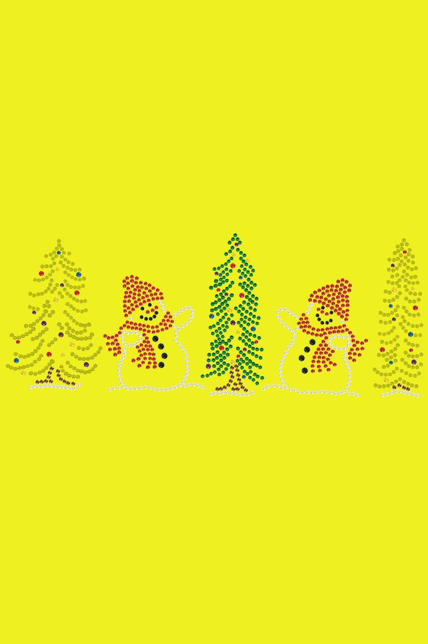 Two Snowmen in Trees - Bandana