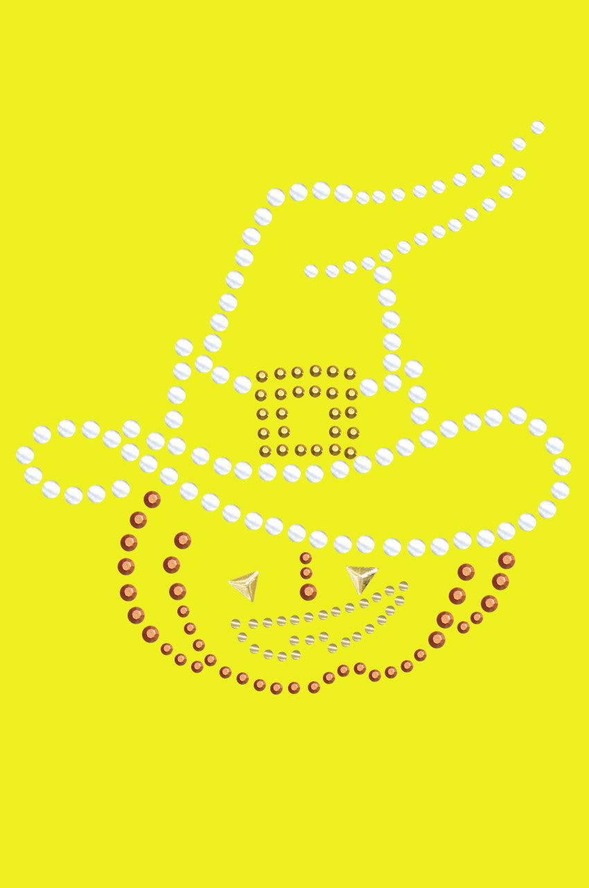 Pumpkin with Witch Hat Bandanna