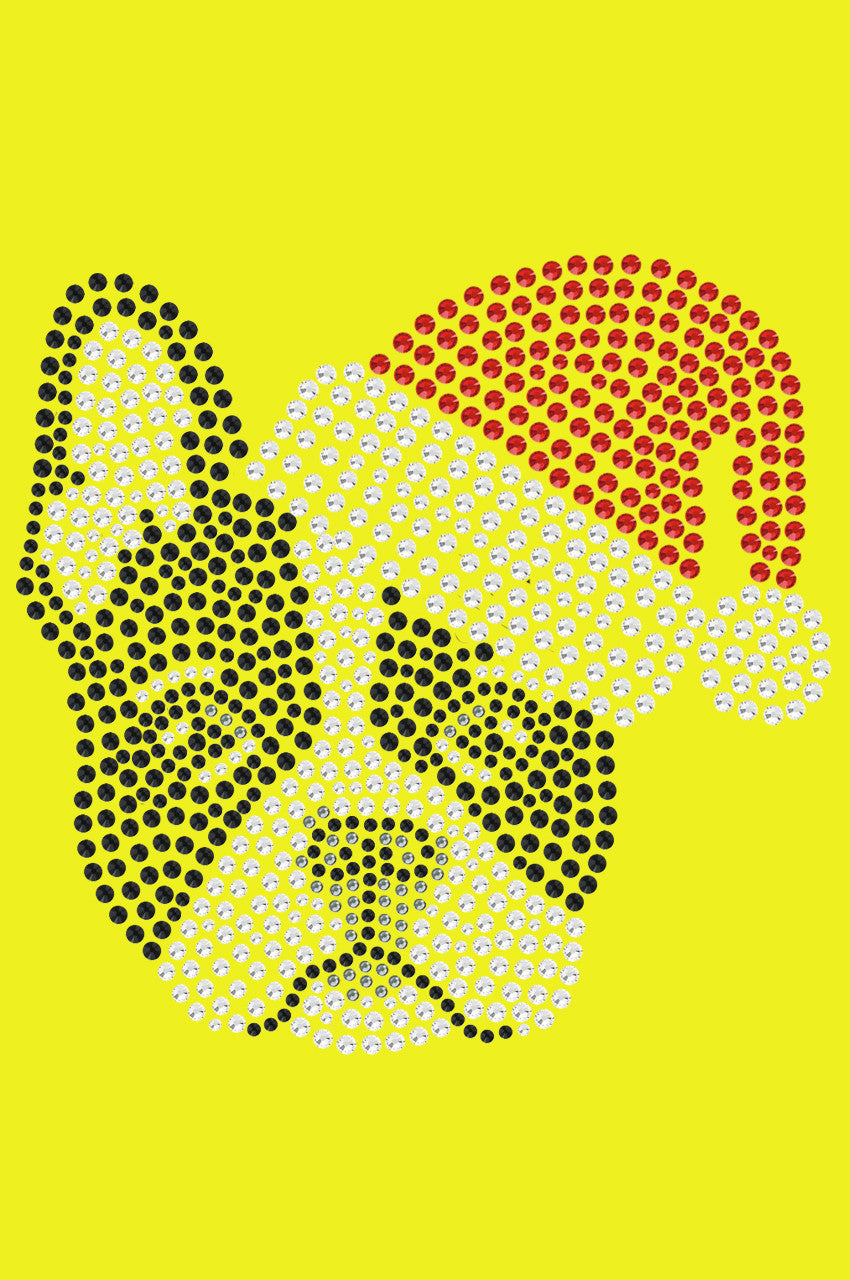 Boston Terrier with Santa Hat - Bandana