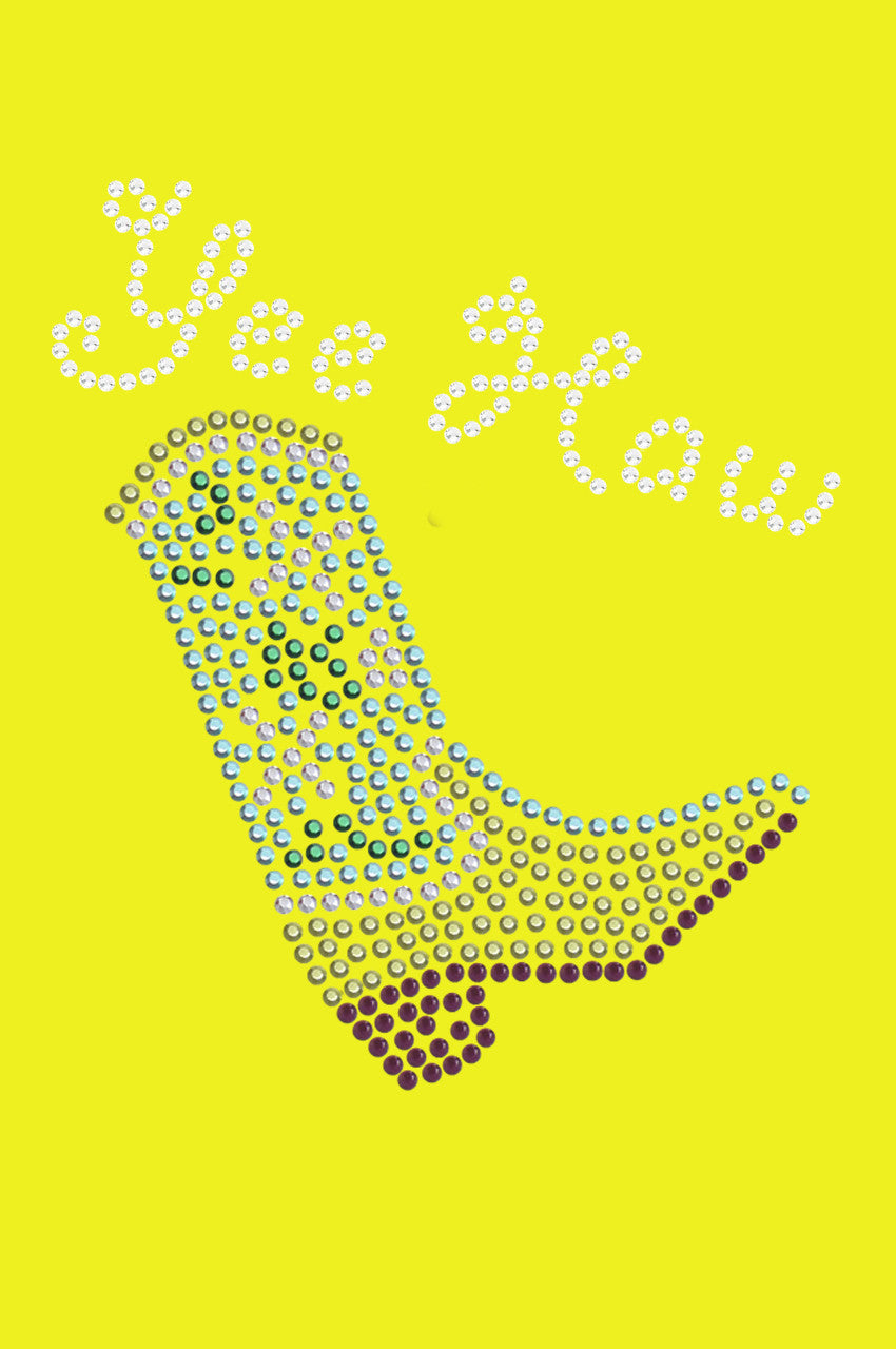 Boot (Green & Turquoise with Yee Haw) - bandana