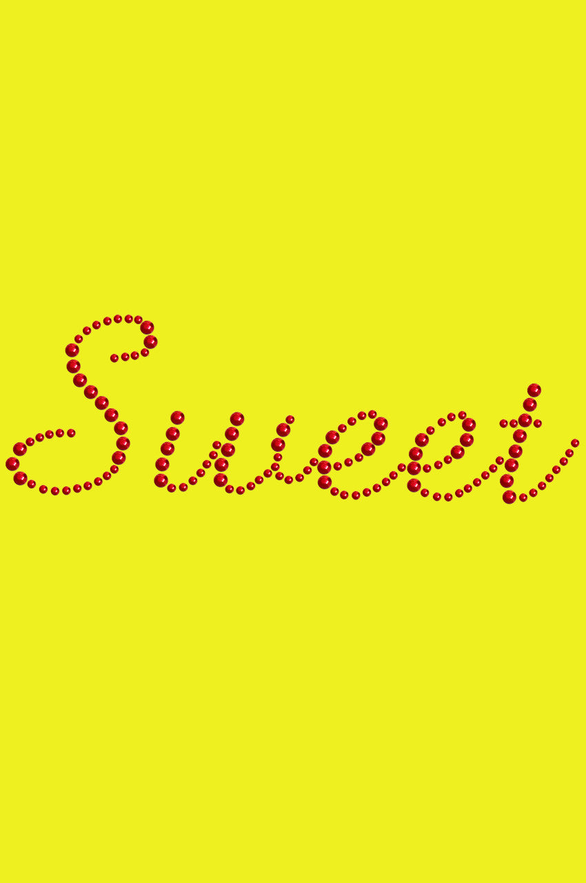 Sweet (Red Rhinestuds) - Bandanna