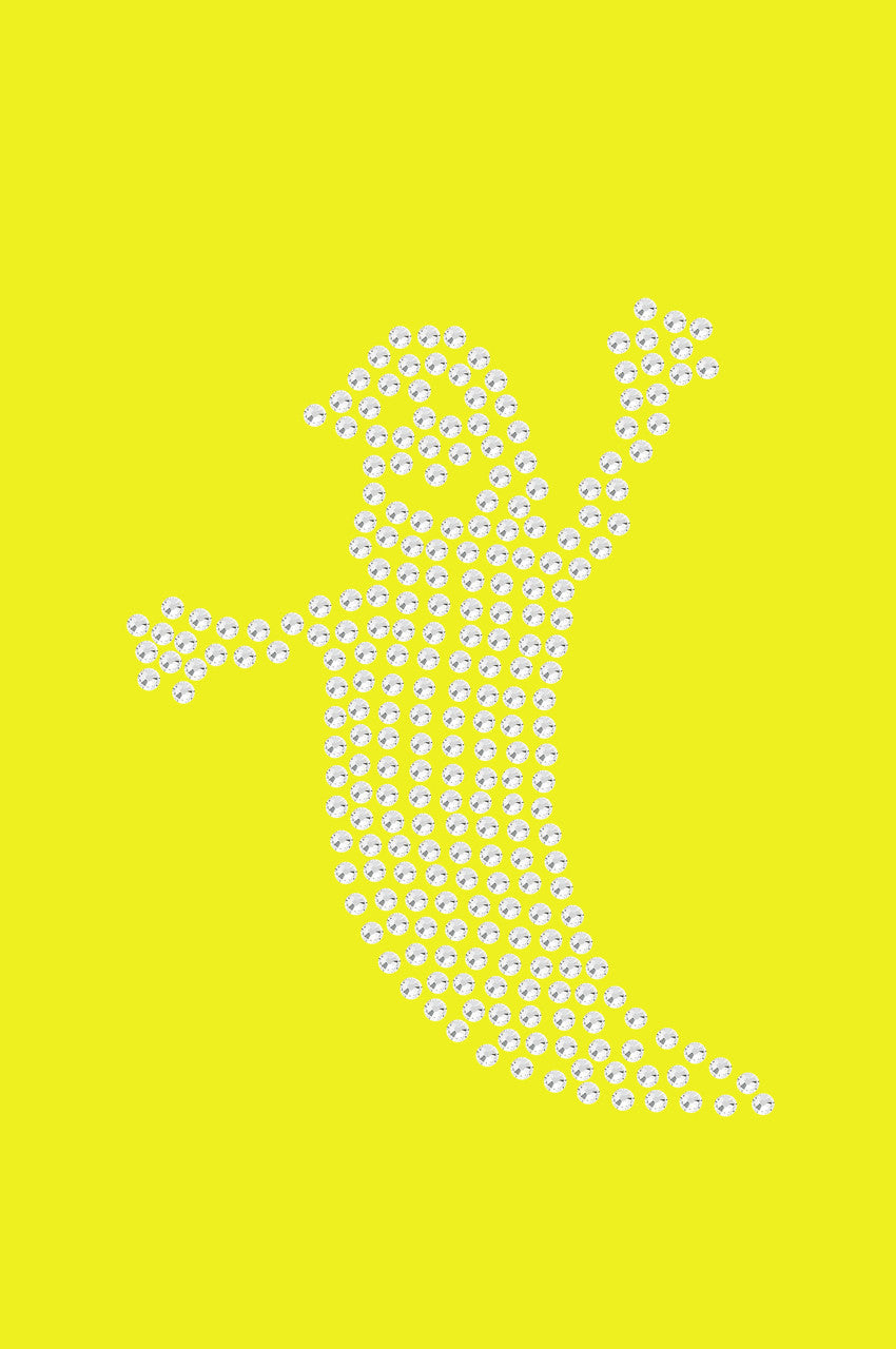 Skinny Rhinestone Ghost Bandanna