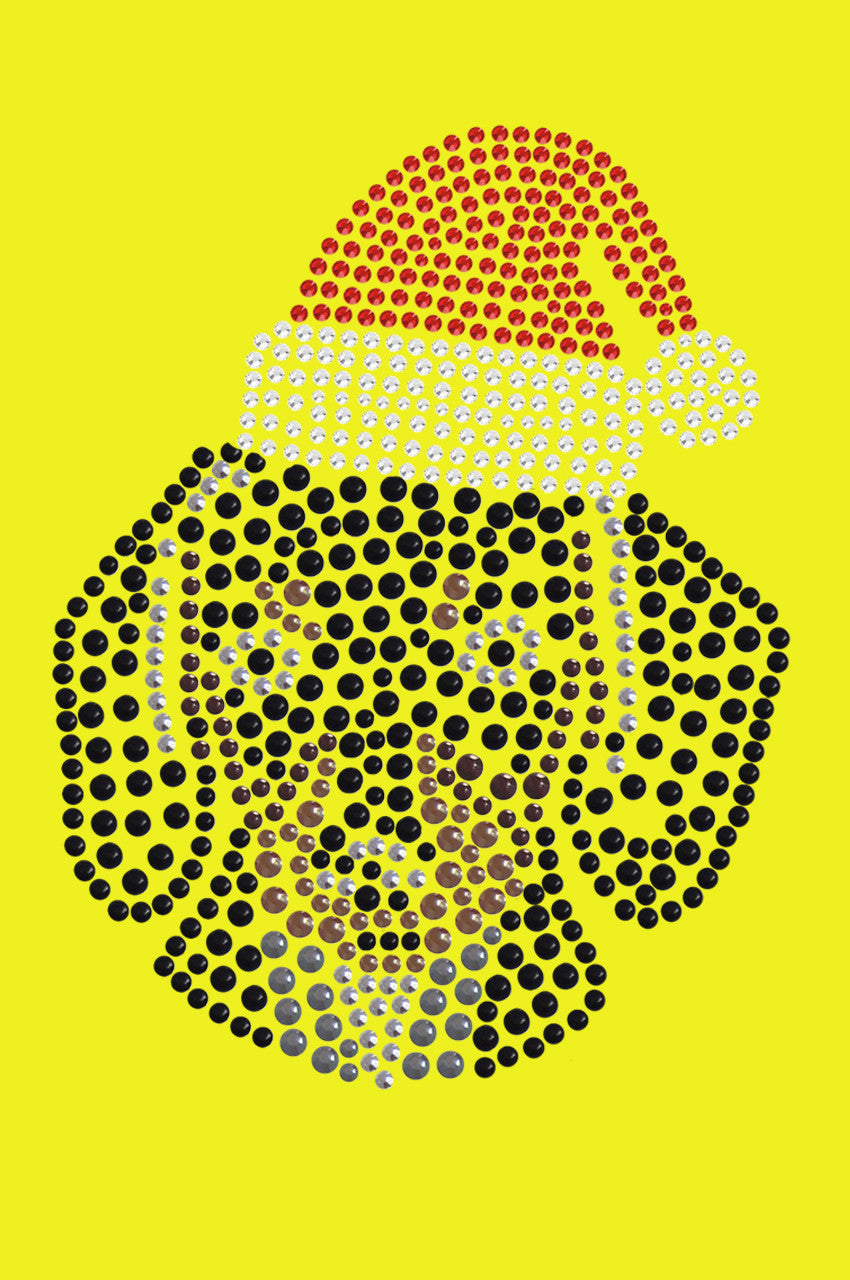 Dachshund Face with Santa Hat - Bandana