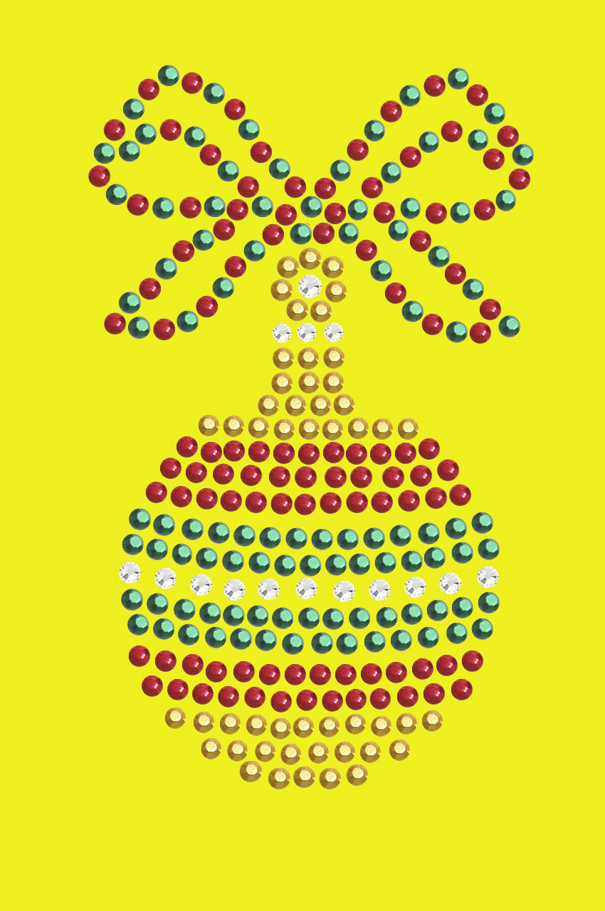 Red, Green, & Gold Christmas Ornament - Bandana