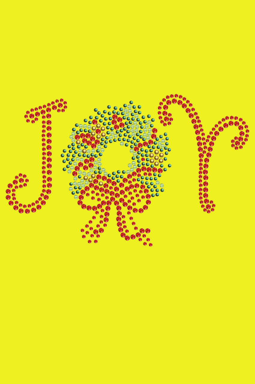 Joy Christmas Wreath - Bandana