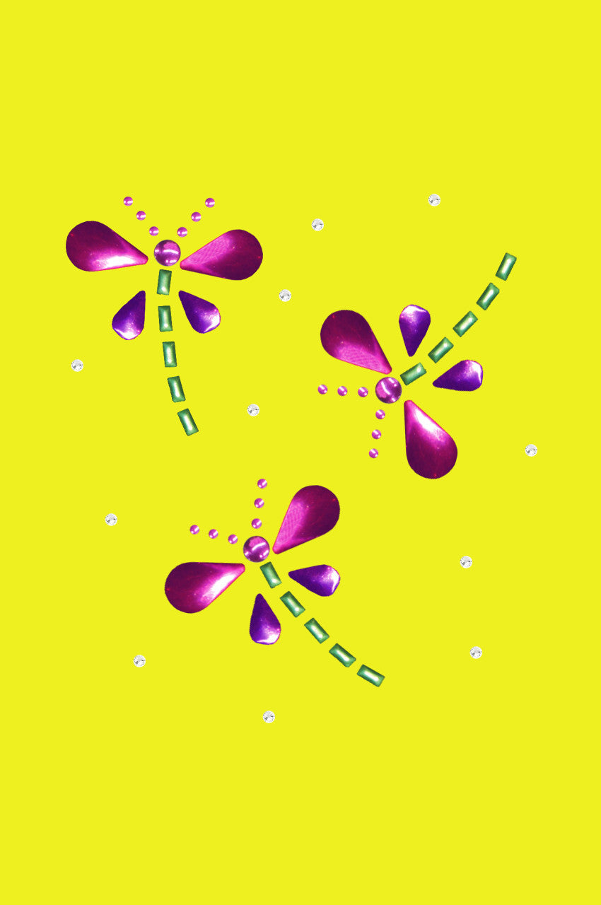 Pink & Purple Nailhead Dragonflies - Bandannas