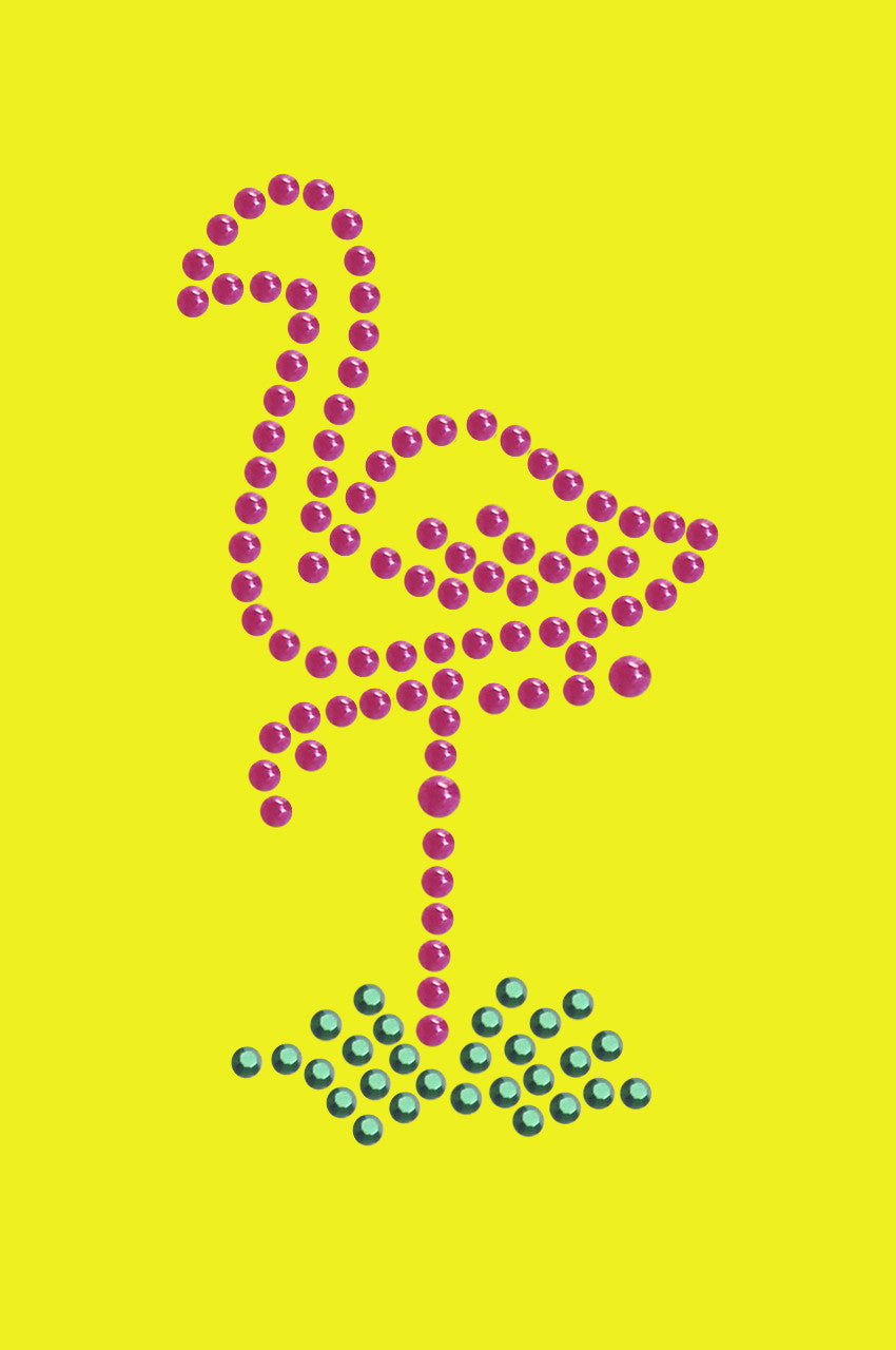 Pink Flamingo in Grass (Small) - Bandanna