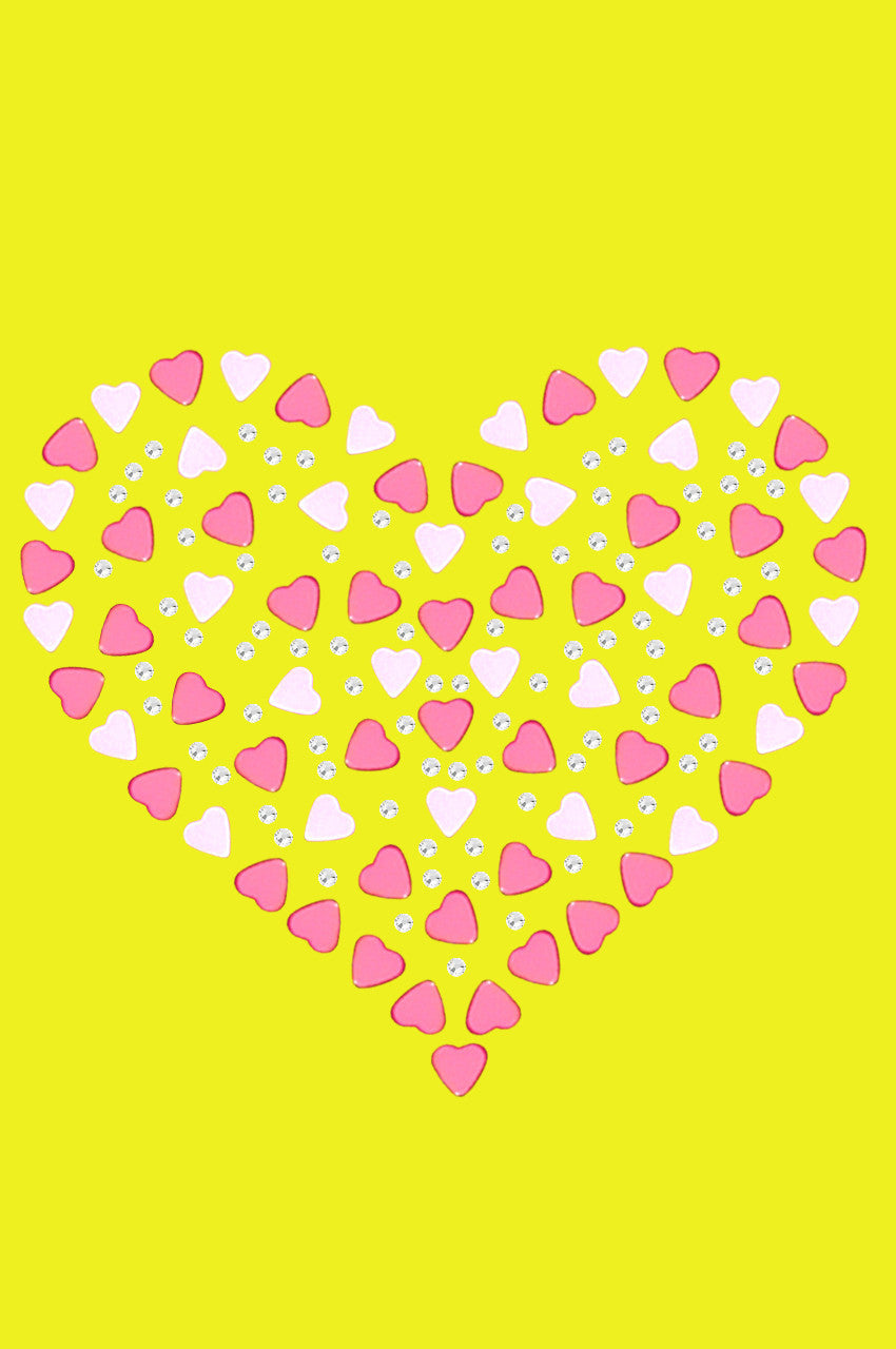 Pink Nailhead Hearts Bandanna