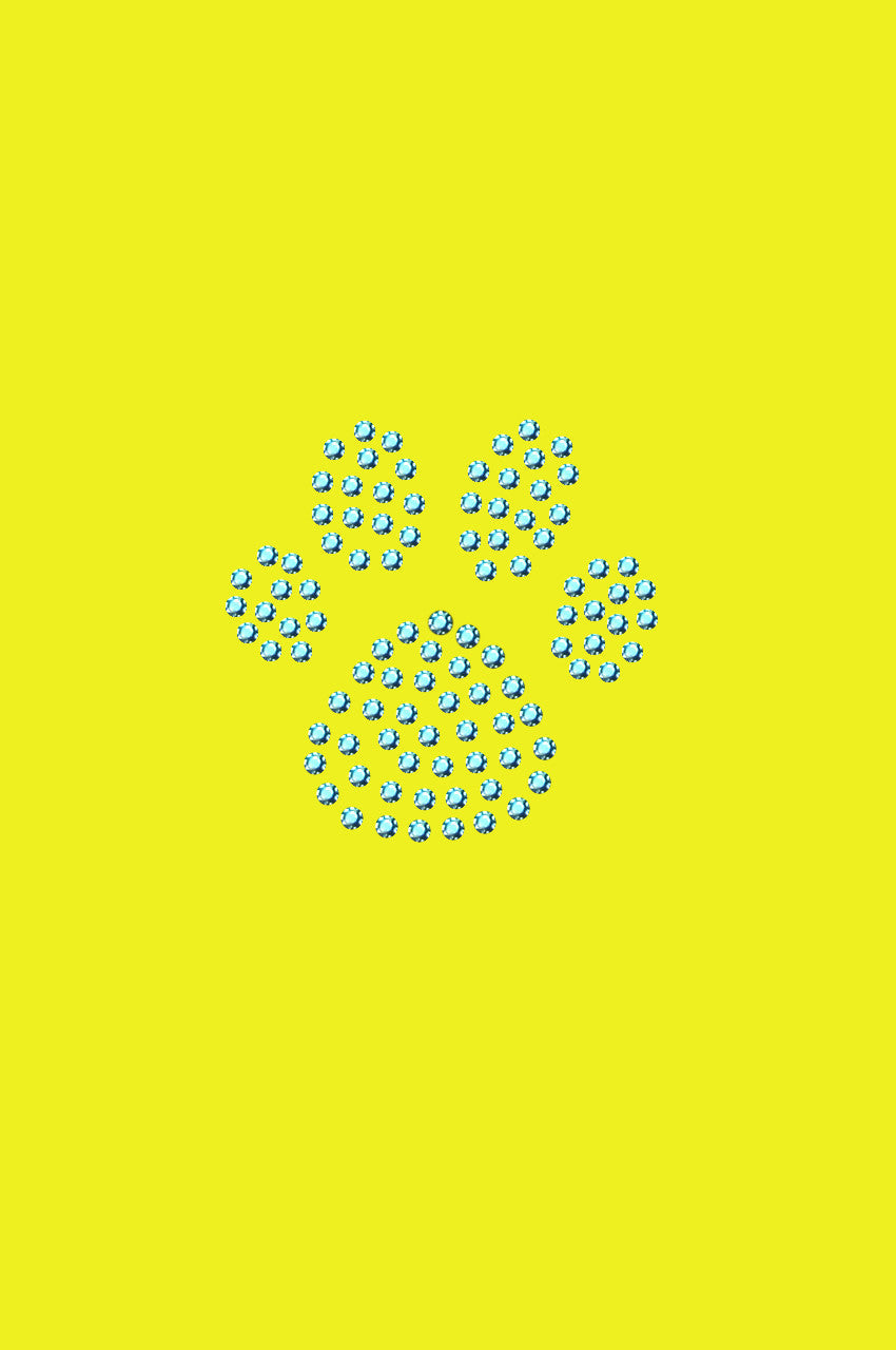 Paw (Blue Rhinestuds) bandana