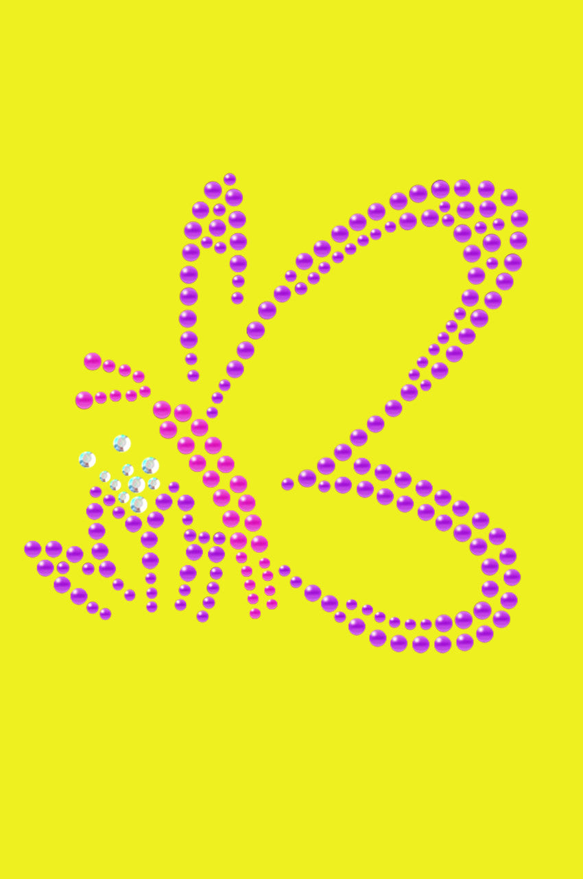 Pink & Purple Nailhead Butterfly - Bandannas