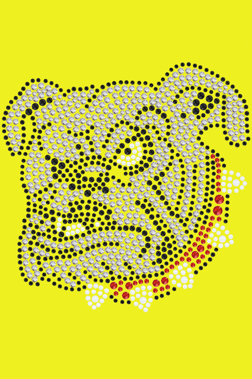 Bulldog Face (White) - bandana