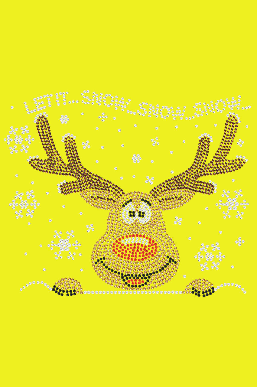 Let it Snow - Red Nose Reindeer - Bandana