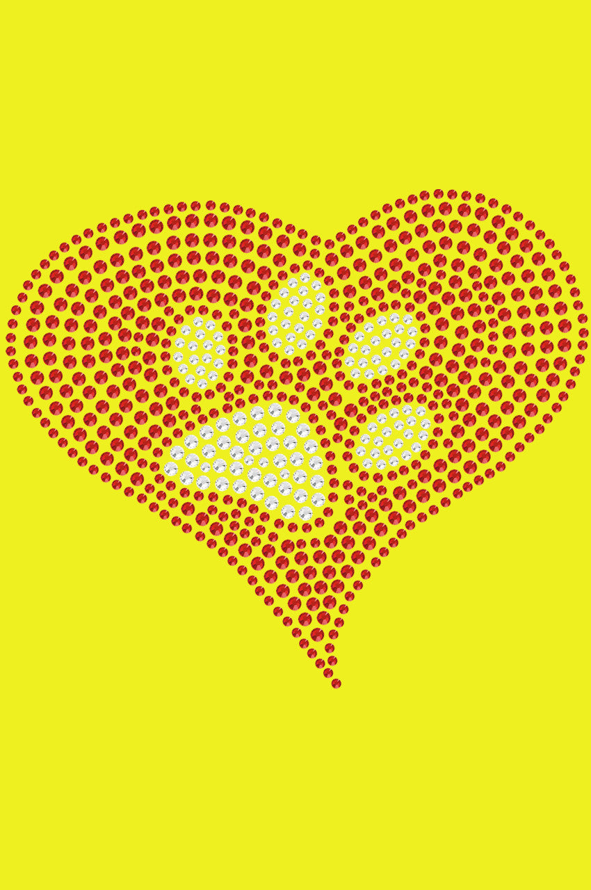 Red Heart with Paw 2 Bandanna
