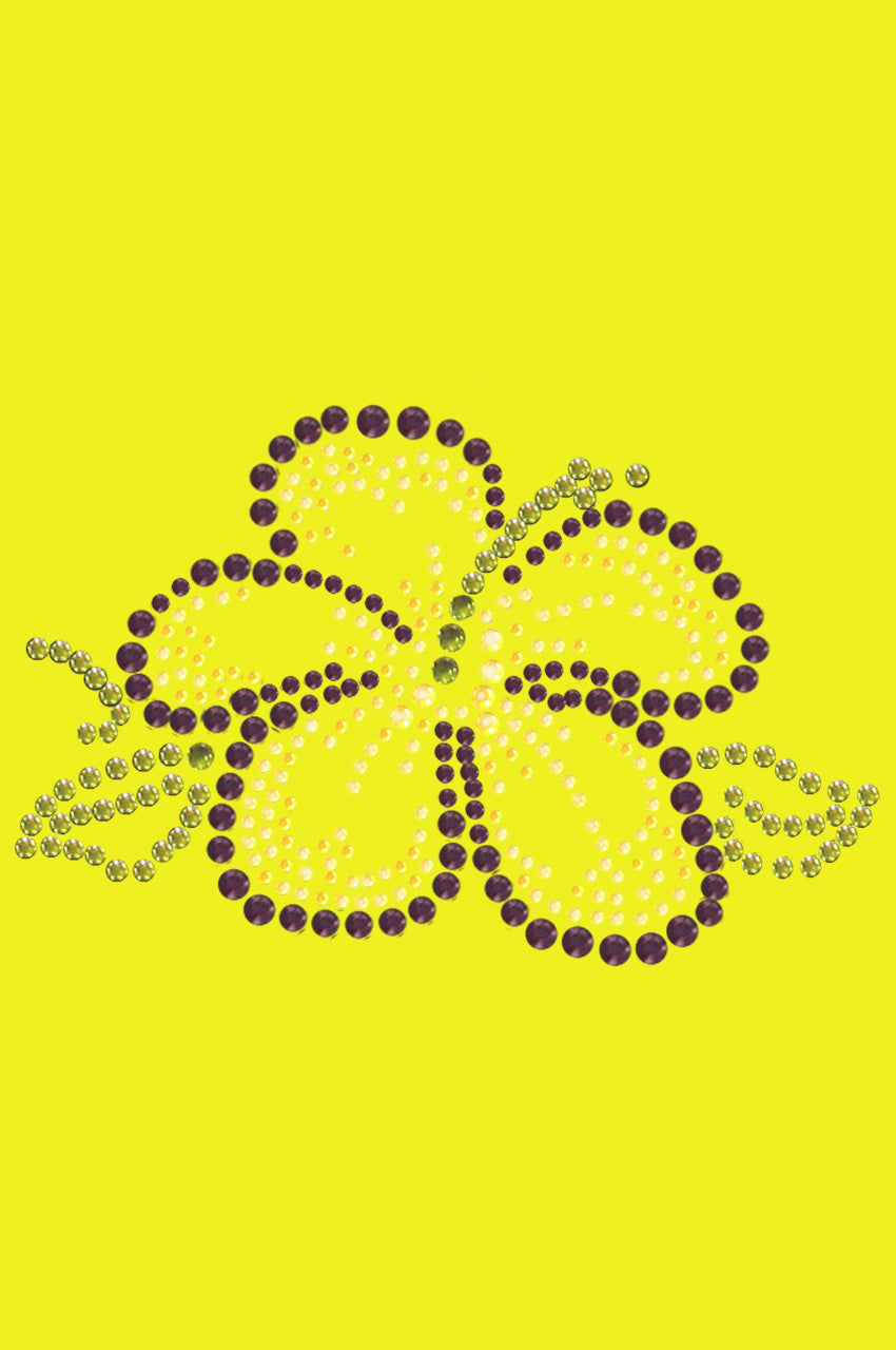 Purple & Yellow Hibiscus - Bandanna