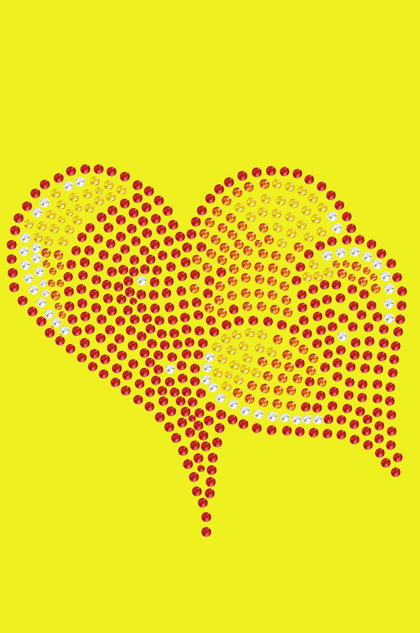 Red, Orange & Yellow Hearts Bandanna