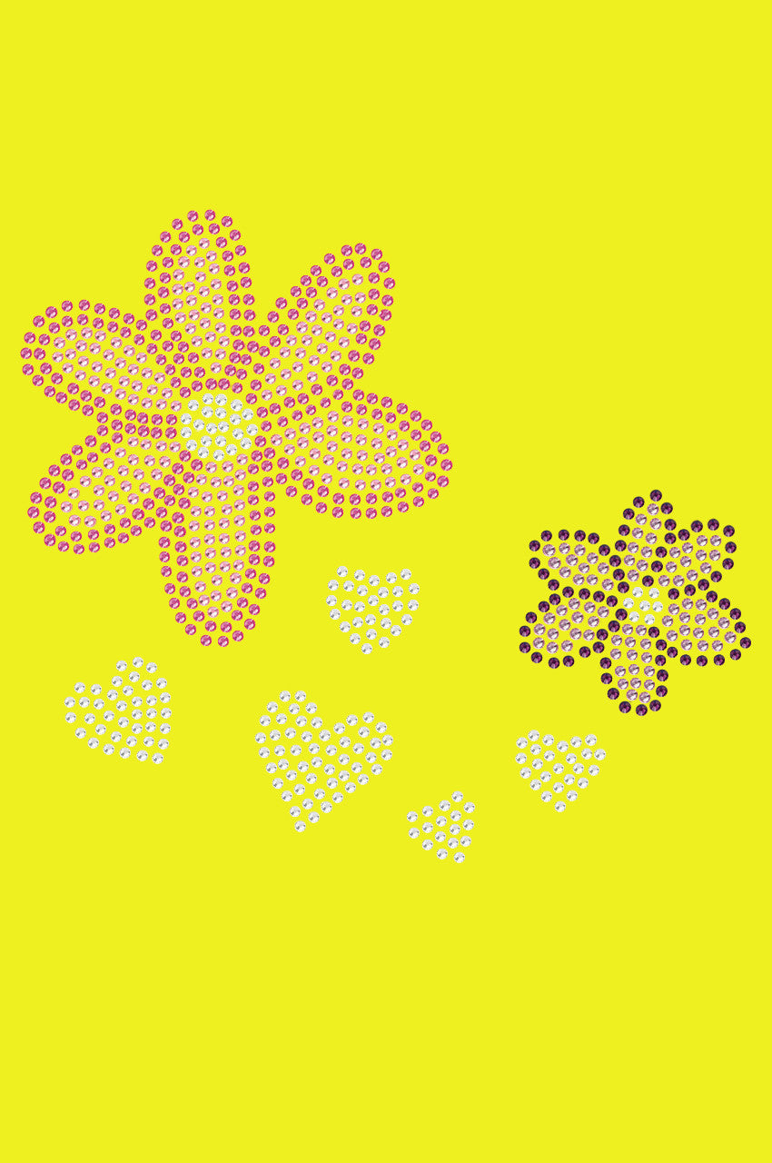 Pink & Purple Flowers - Bandanna