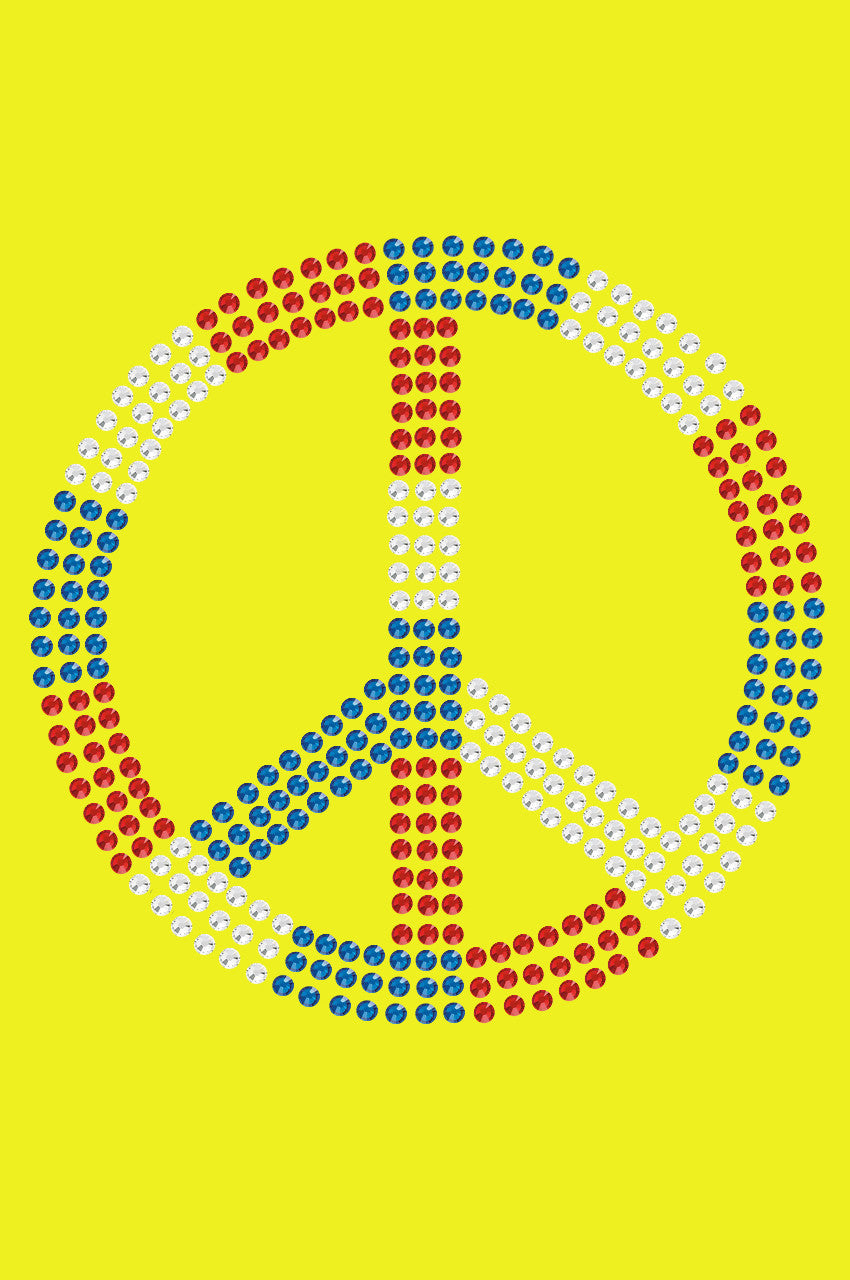 Peace Sign (Red, White, & Blue) - Bandanna