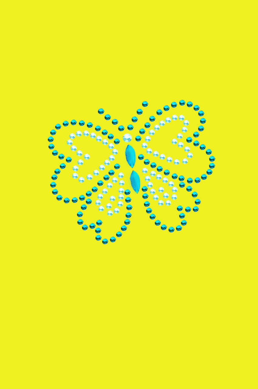 Blue Rhinestud Butterfly - Bandannas