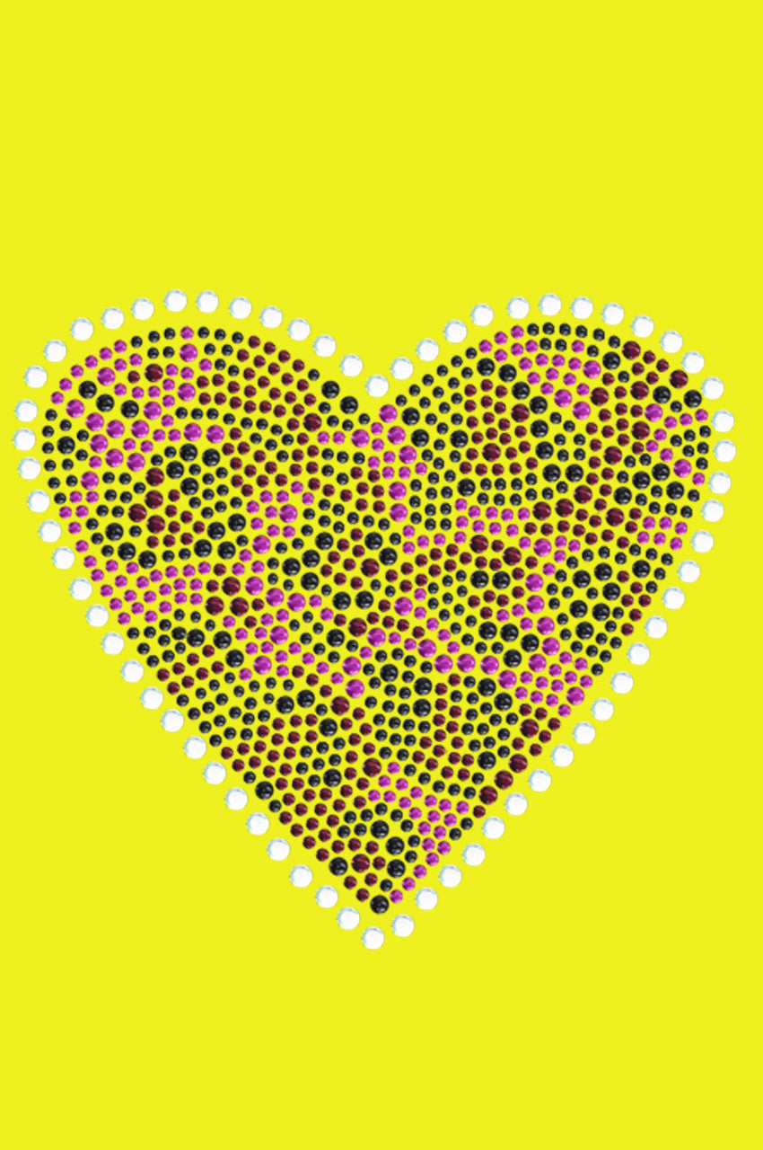 Fuchsia Leopard Heart Bandanna