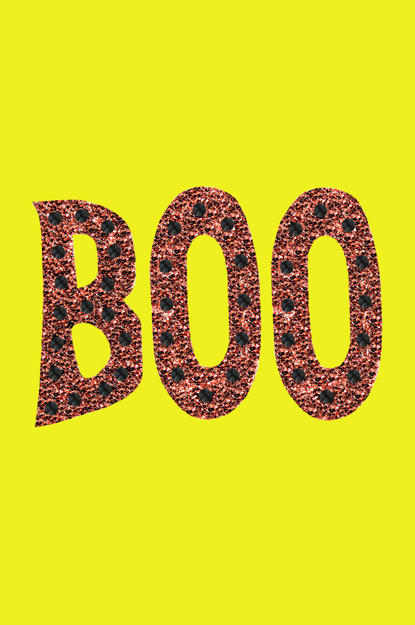 Orange Glitter Boo Bandanna