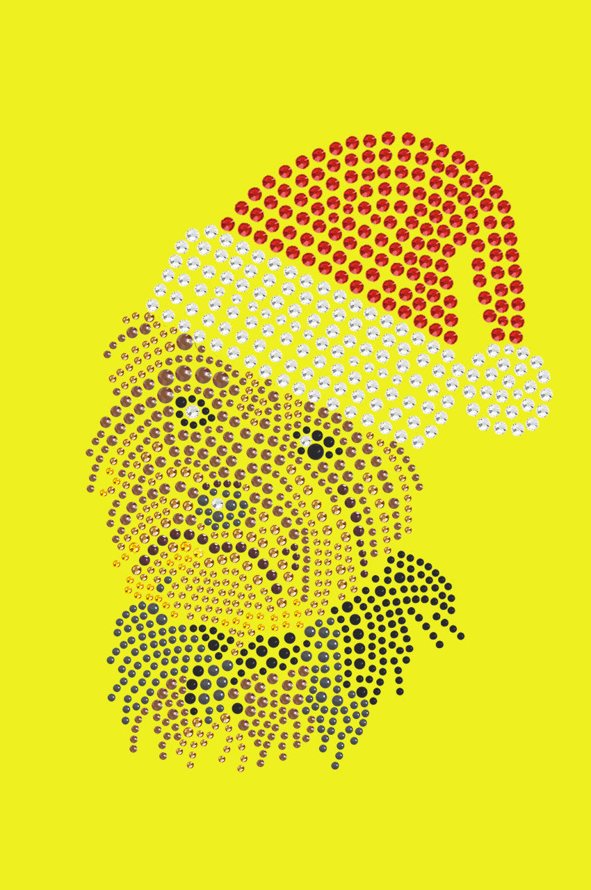 Yorkie Face 1 with Santa Hat - Bandana