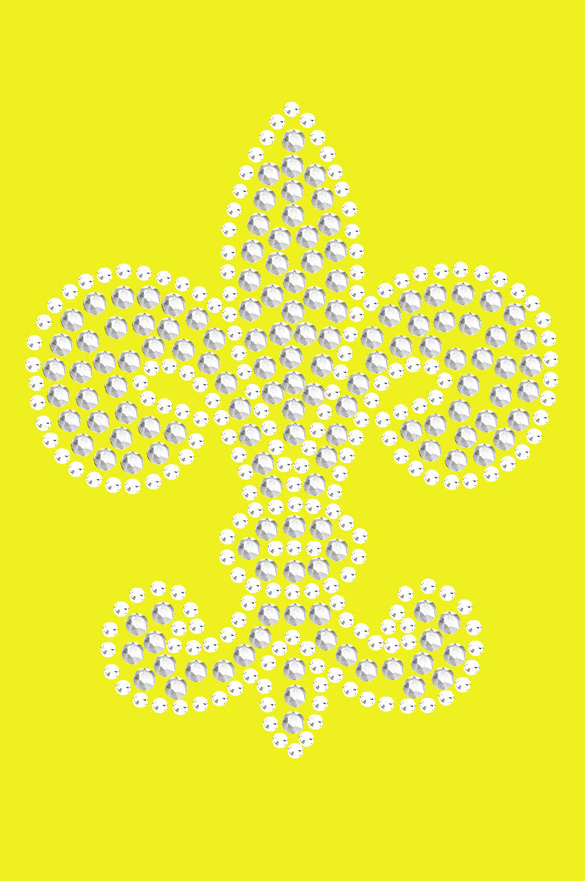 Fleur de Lis (Rhinestone & rhinestuds) - Bandanna