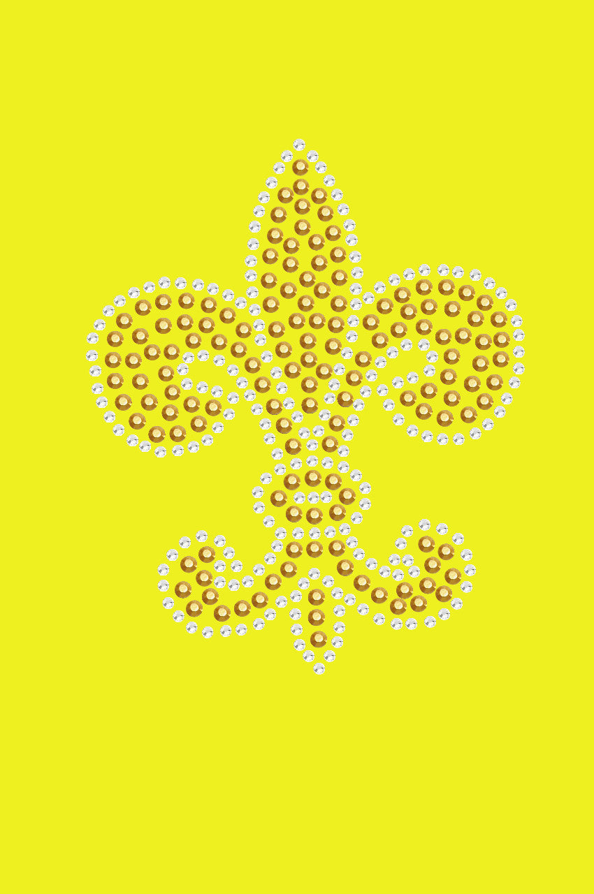 Fleur de Lis (Gold Rhinestuds) - Bandanna